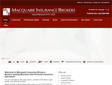 Tablet Screenshot of macquariebrokers.com.au